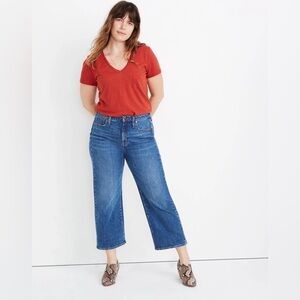 Madewell Curvy Slim Wide Leg Jeans